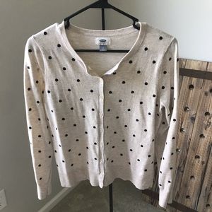 Polka dot cardigan